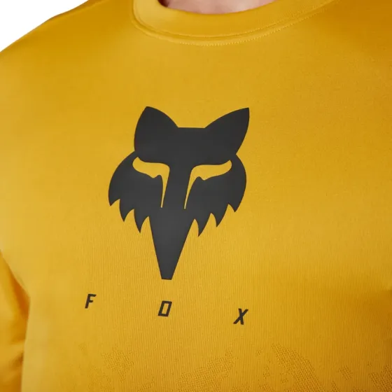 Remera Manga Larga Fox Tru Dri LS Amarilla