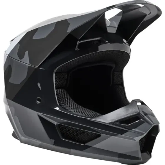 Ver más sobre Protecciones Casco Integrado FOX V1 para Niño Black Camo, Argentina